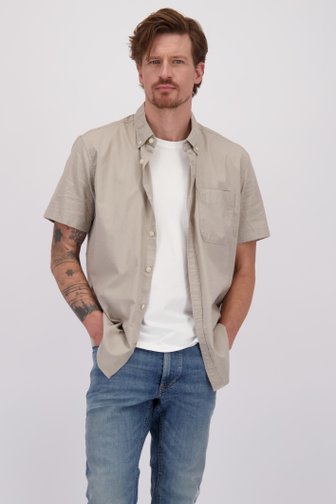 Le devant de Chemise beige à manches courtes - Coupe regular de Camel active pour Hommes