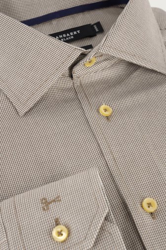 Le devant de Chemise beige à manches longues - Comfort fit de Dansaert Black pour Hommes