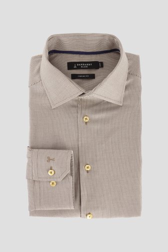 Le devant de Chemise beige à manches longues - Comfort fit de Dansaert Black pour Hommes