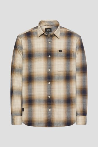 Photo produit 1 de Chemise beige à motif à carreaux - Regular fit de Camel active pour Hommes
