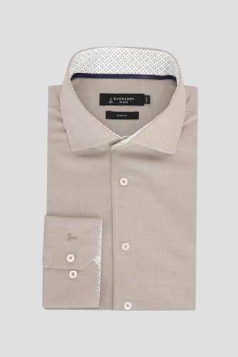 Le devant de Chemise beige - Slim fit de Dansaert Black pour Hommes