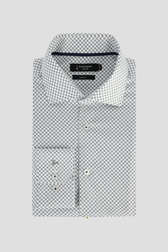Le devant de Chemise blanche à fine imprimé all-over - Slim fit de Dansaert Black pour Hommes