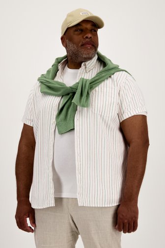 Chemise blanche à fines rayures de Jefferson pour Hommes