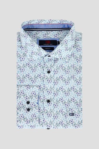 Chemise blanche à fleurs vertes - comfort fit de Dansaert Blue pour Hommes