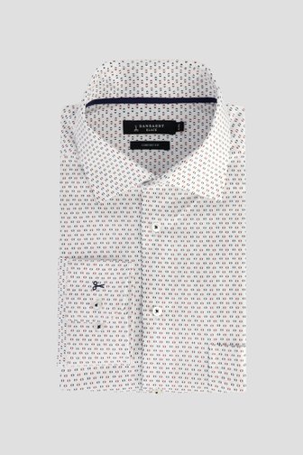 Le devant de Chemise blanche à imprimé à pois - Comfort fit de Dansaert Black pour Hommes