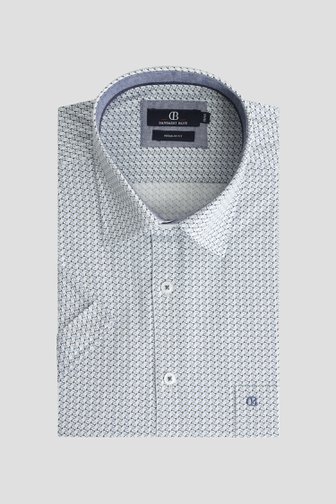 Photo produit 1 de Chemise blanche à imprimé bleu – Regular fit de Dansaert Blue pour Hommes