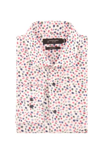 Chemise blanche à imprimé coloré - regular fit  de Dansaert Black pour Hommes