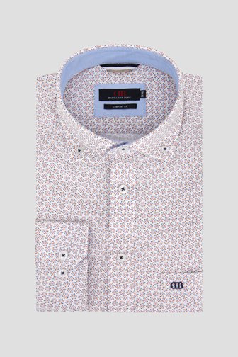Chemise blanche à imprimé fin - Comfort fit  de Dansaert Blue pour Hommes