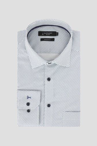 Chemise blanche à imprimé fin - regular fit de Dansaert Black pour Hommes