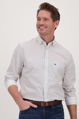 Chemise blanche à imprimé fin - Regular fit de Dansaert Blue pour Hommes