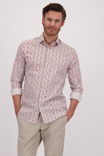 Chemise blanche à imprimé fin - regular fit  de Upper East pour Hommes