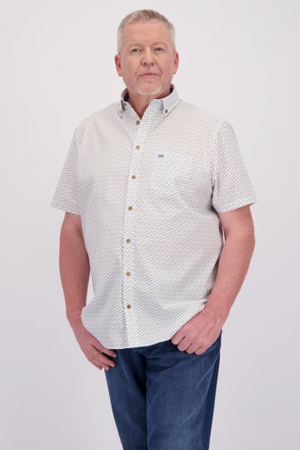 Chemise blanche à imprimé fin – Comfort fit de Dansaert Blue pour Hommes