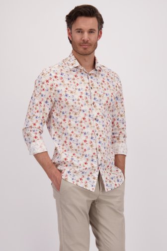 Chemise blanche à imprimé floral - regular fit de Upper East pour Hommes
