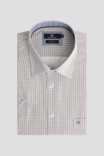 Photo produit 1 de Chemise blanche à imprimé rouge – Regular fit de Dansaert Blue pour Hommes