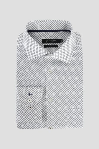 Le devant de Chemise blanche à imprimé vert - Comfort fit de Dansaert Black pour Hommes