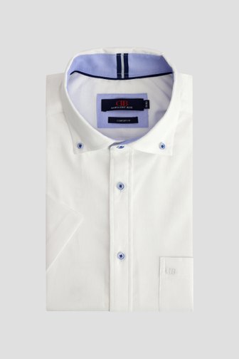 Le devant de Chemise blanche à manches courtes - Comfort fit de Dansaert Blue pour Hommes