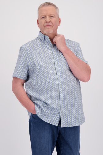 Chemise blanche à mini imprimé - comfort fit de Dansaert Blue pour Hommes