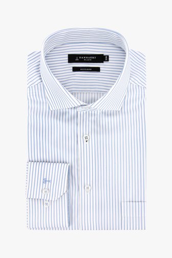 Chemise blanche à rayures bleues - regular fit de Dansaert Black pour Hommes