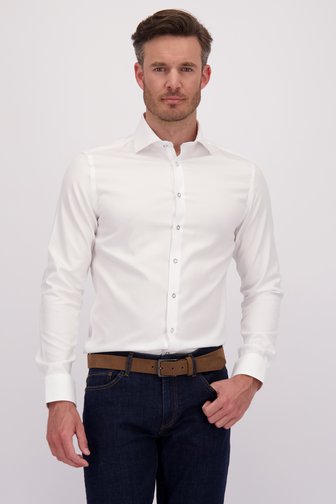 Chemise blanche à structure fine - Slim fit de Dansaert Black pour Hommes