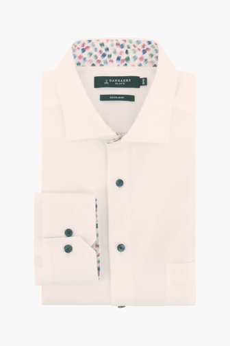 Chemise blanche, doublure colorée - regular fit de Dansaert Black pour Hommes
