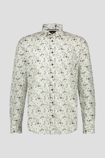Chemise blanche-verte - regular fit de Bluefields pour Hommes