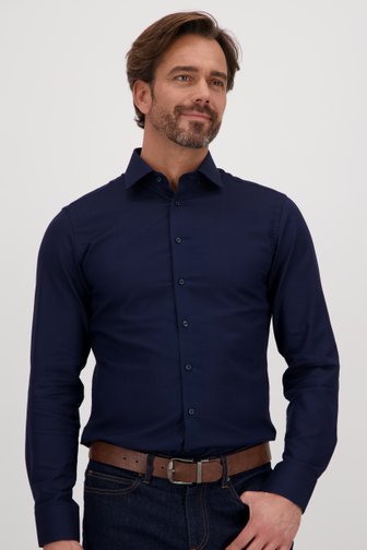 Chemise bleu avec motif - slim fit de Dansaert Black pour Hommes