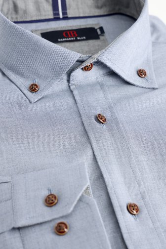 Le devant de Chemise bleu chiné - Comfort fit de Dansaert Blue pour Hommes