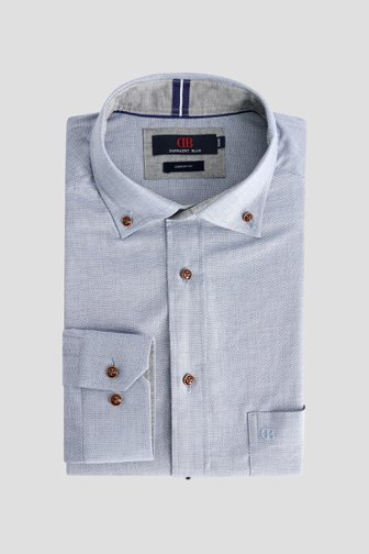 Le devant de Chemise bleu chiné - Comfort fit de Dansaert Blue pour Hommes