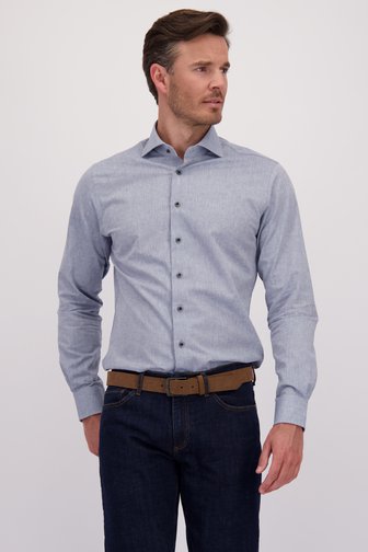 Chemise bleu chiné - Slim fit de Michaelis pour Hommes