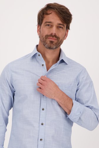 Chemise bleu clair à fines rayures - regular fit de Dansaert Blue pour Hommes