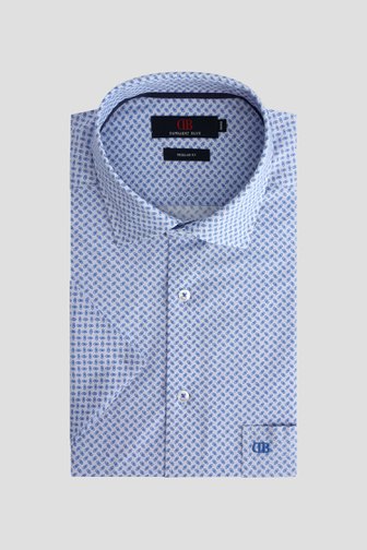 Photo produit 1 de Chemise bleu clair à imprimé bleu - Regular fit de Dansaert Blue pour Hommes