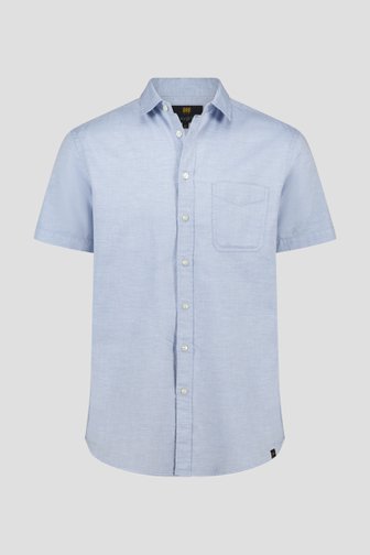 Chemise bleu clair à manches courtes - regular fit de Ravøtt pour Hommes