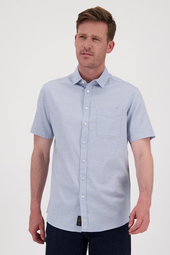 Chemise bleu clair à manches courtes - regular fit de Ravøtt pour Hommes