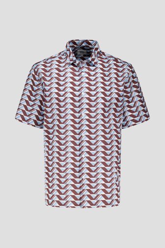 Chemise bleu clair à motif géométrique de Casual Five pour Hommes