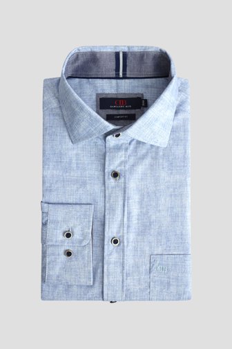 Le devant de Chemise bleu clair chinée – Comfort fit de Dansaert Blue pour Hommes