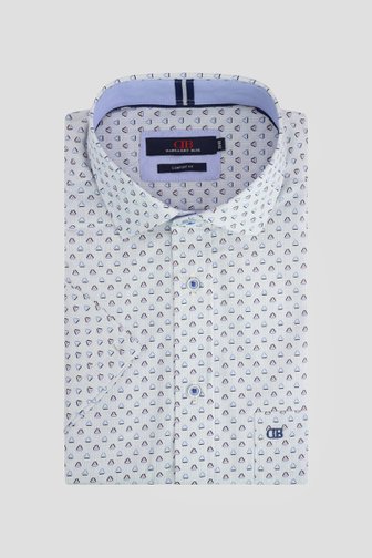 Le devant de Chemise bleu clair imprimée - Comfort fit de Dansaert Blue pour Hommes