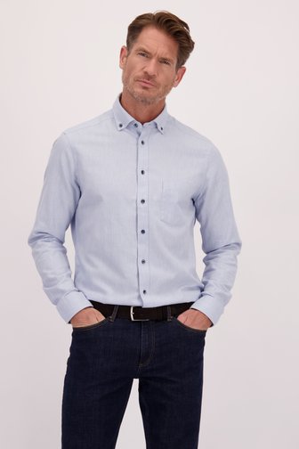 Le devant de Chemise bleu clair - Regular fit de Dansaert Blue pour Hommes