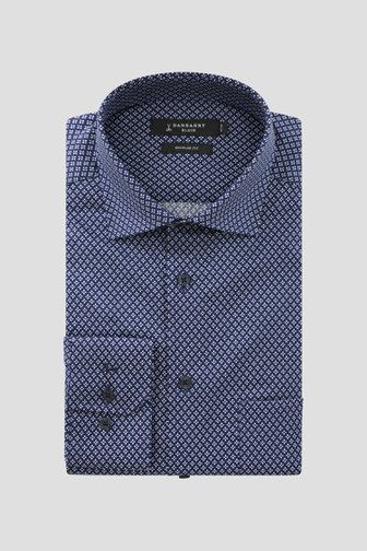 Chemise bleu foncé à imprimé fin - regular fit  de Dansaert Black pour Hommes