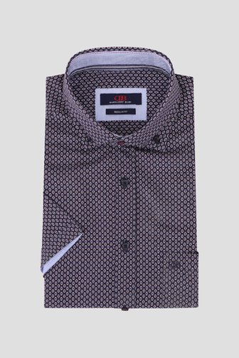 Chemise bleu foncé à imprimé - regular fit de Dansaert Blue pour Hommes