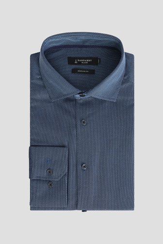 Le devant de Chemise bleu foncé à motif - Regular fit de Dansaert Black pour Hommes