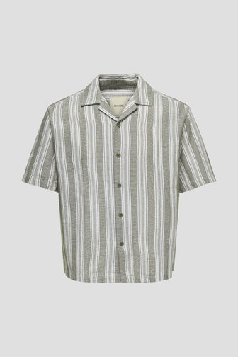 Photo produit 1 de Chemise bleu foncé en tissu structuré de Only & Sons pour Hommes