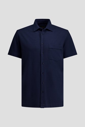 Le devant de Chemise bleu structurée - Regular fit de Ravøtt pour Hommes