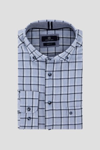 Le devant de Chemise bleue à carreaux – Comfort fit de Dansaert Blue pour Hommes