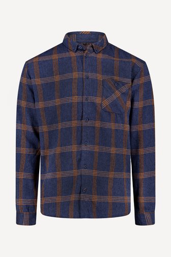 Chemise bleue à carreaux - coupe régulière  de Jefferson pour Hommes