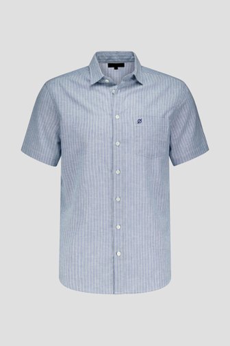 Chemise bleue à fines rayures de Ravøtt pour Hommes