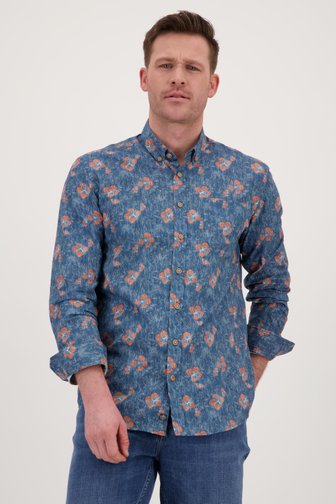 Chemise bleue à imprimé floral - Regular fit de BlueFields pour Hommes