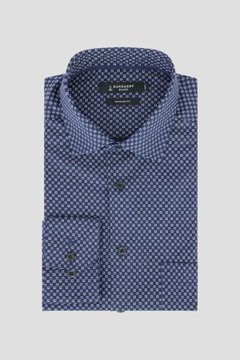 Le devant de Chemise bleue à motif carrés – Regular fit de Dansaert Black pour Hommes