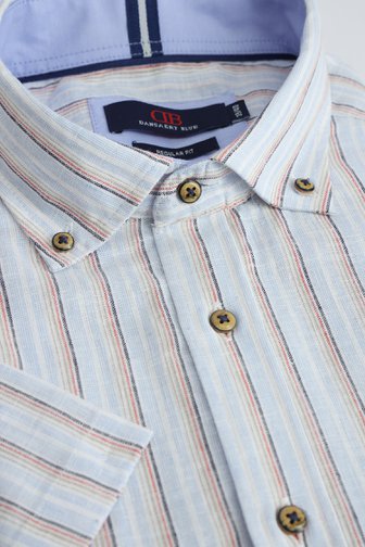 Le devant de Chemise bleue à rayures - Regular fit de Dansaert Blue pour Hommes
