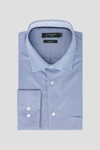Photo produit 1 de Chemise bleue chinée – Comfort fit de Dansaert Black pour Hommes