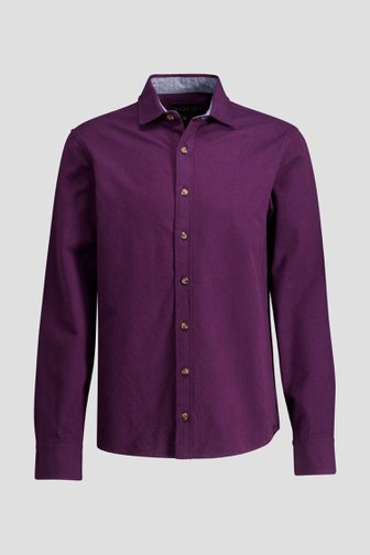 Le devant de Chemise bordeaux chaude - Regular fit de Ravøtt pour Hommes